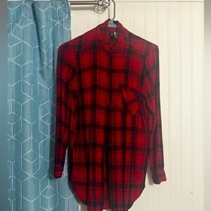 Red Plaid Button Down